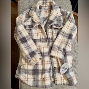 Plaid Sherpa Jacket NWT